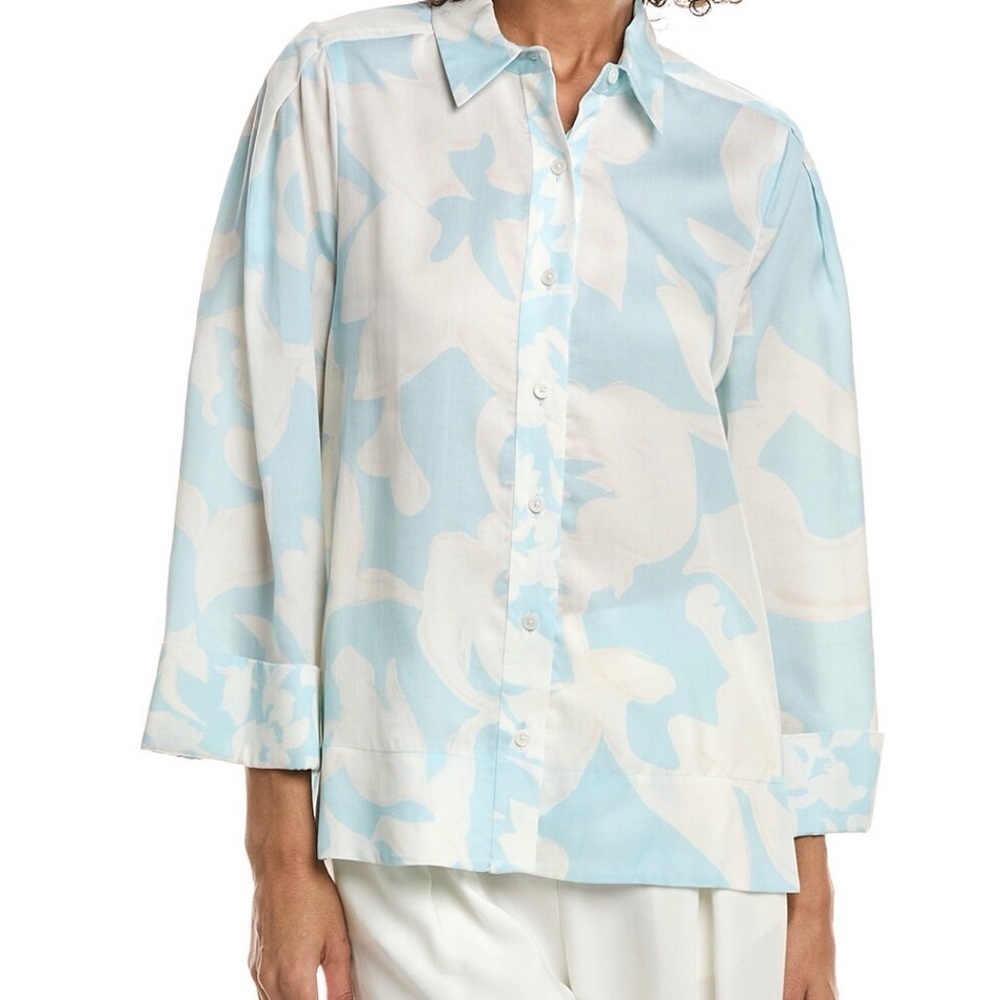 Derek Lam 10 Crosby Lacey Button Down Shirt